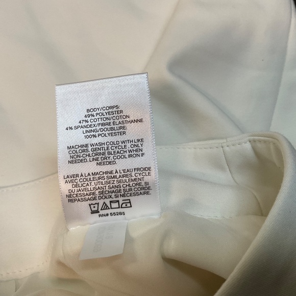 NWT EXPRESS Fully Lined Cream Mini Skirt Size 18 - Picture 5 of 8